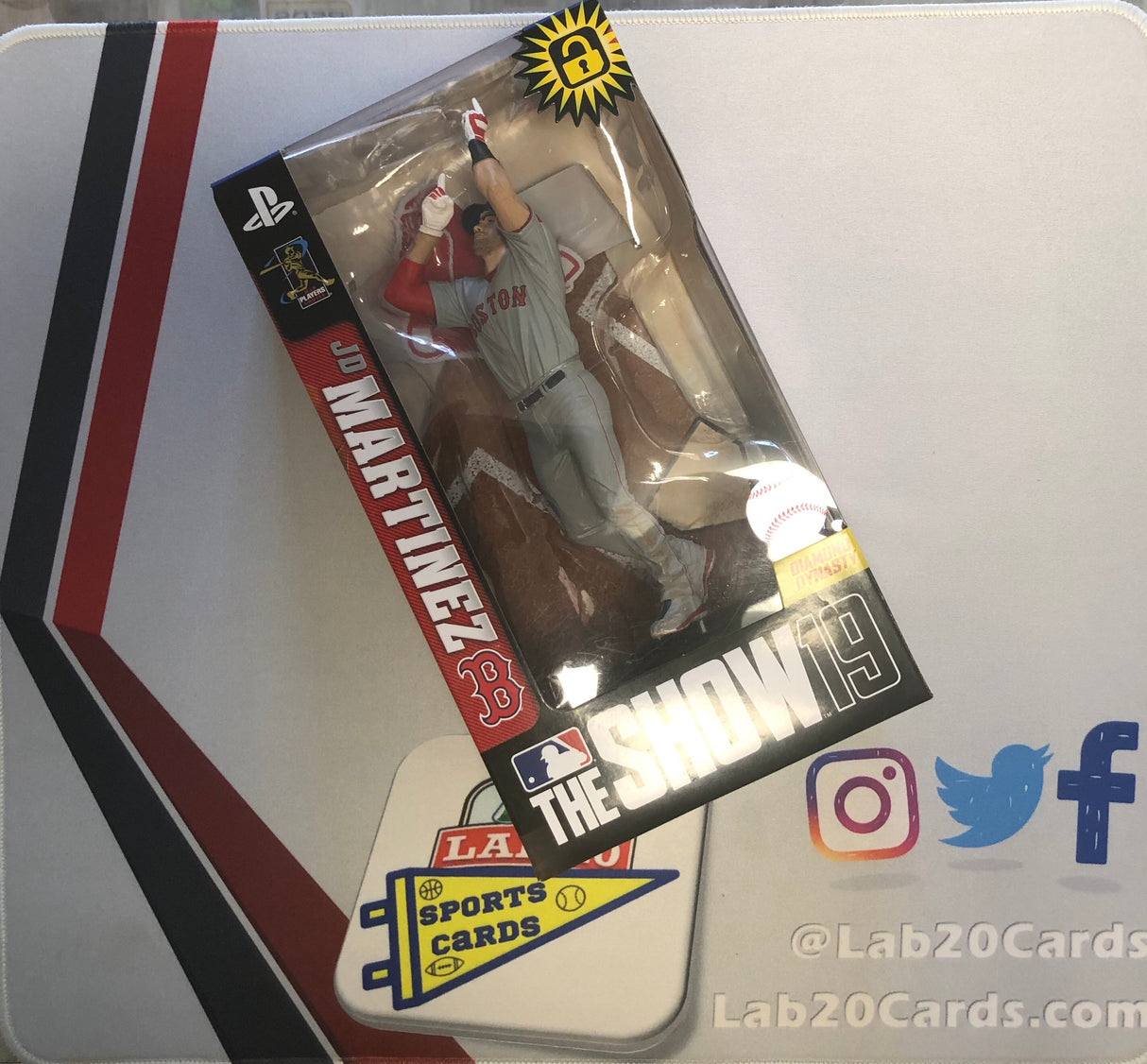 JD Martinez Boston Red Sox McFarlane MLB The Show 19 Series 1 Figure Grey Jeresy