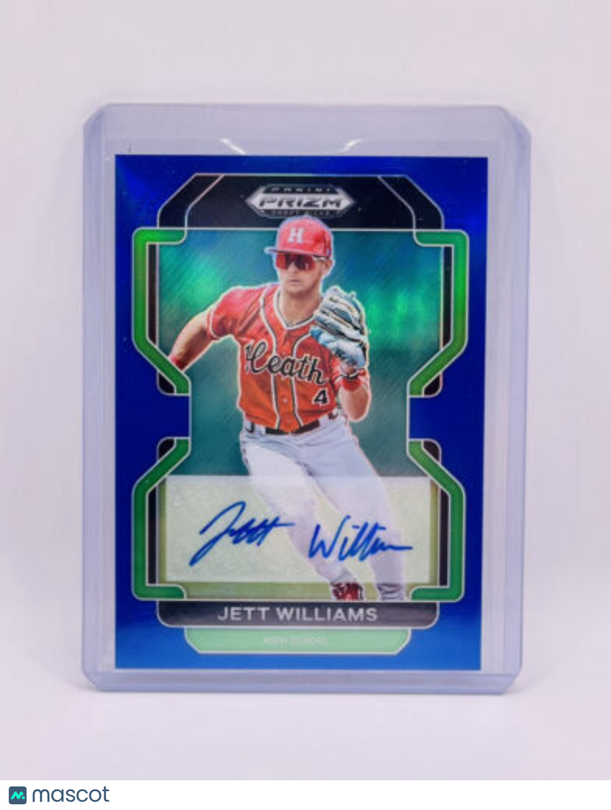 Jett Williams 2022 Panini Prizm Draft Picks Blue Auto /99 New York Mets