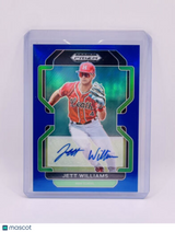 Jett Williams 2022 Panini Prizm Draft Picks Blue Auto /99 New York Mets