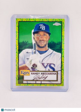 RANDY AROZARENA 2021 Topps Chrome Platinum GREEN/YELLOW REFRACTOR /99 RAYS