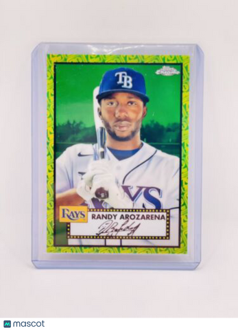 RANDY AROZARENA 2021 Topps Chrome Platinum GREEN/YELLOW REFRACTOR /99 RAYS