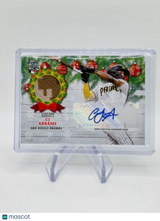 CJ Abrams 2022 Topps Holiday RC ROOKIE Auto Patch Relic 22/25 Nationals SP