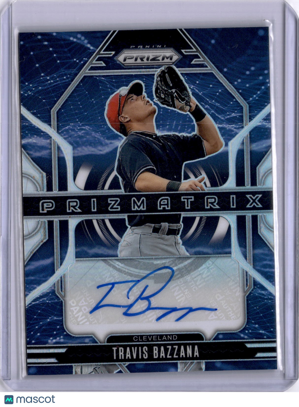 Travis Bazzana 2025 Panini Prizm Prizmatrix Auto Cleveland Gardians