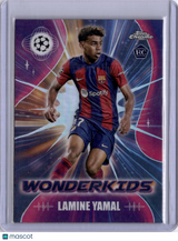Lamine Yamal 2023-24 Topps Chrome UEFA Champions League Wonderkids Rookie RC