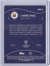 Lamine Yamal 2023-24 Topps Chrome UEFA Champions League Wonderkids Rookie RC