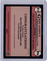 Greg Maddux 2024 Topps 1989 Topps Baseball Autograph /50 Auto Braves HOF