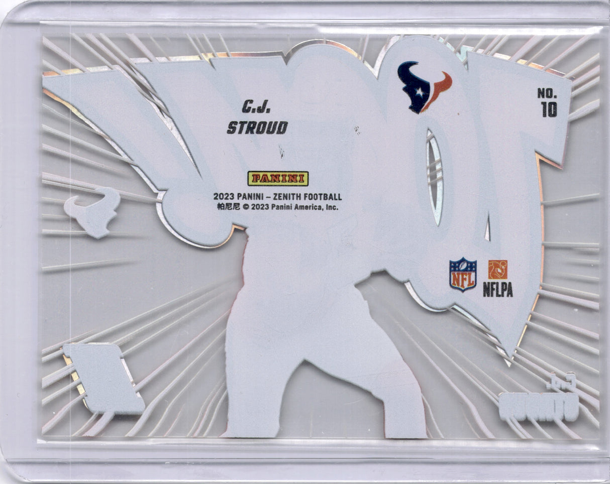 C.J. Stroud 2023 Panini Zenith Zoom Rookie RC SP Case Hit
