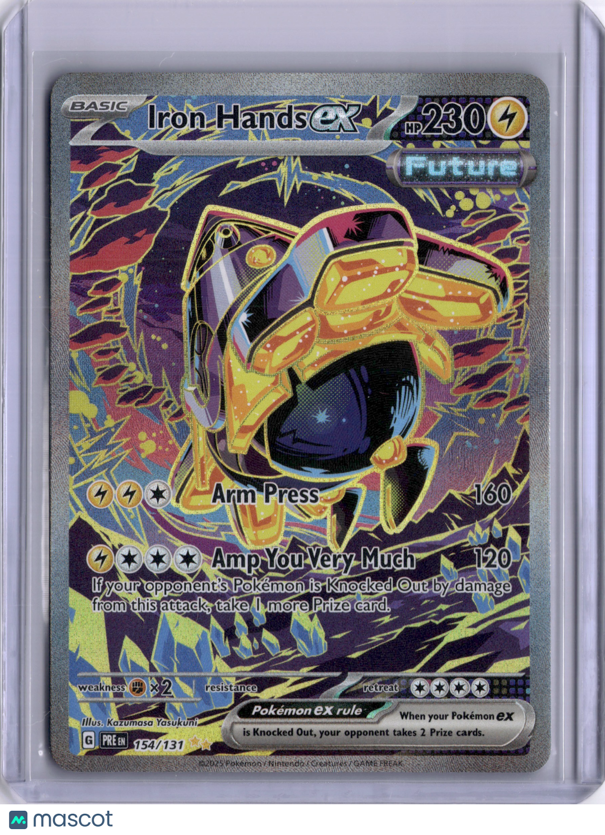 Iron Hands EX 2024 Pokemon Paldean Fates 154/131 Full Art