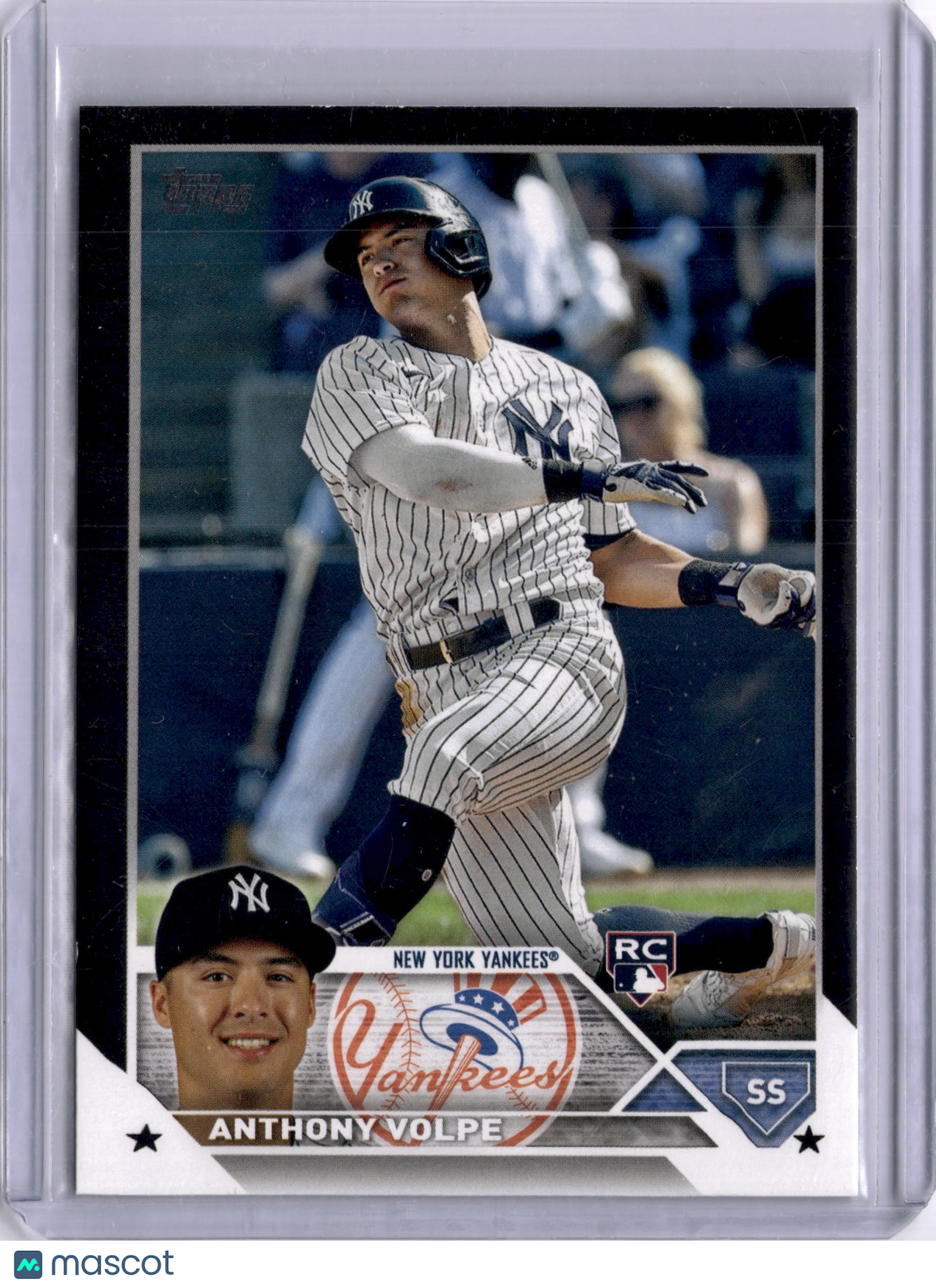 Anthony Volpe 2023 Topps Series Two Black Parallel Rookie RC /72 Yankees