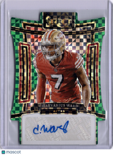 Charvarius Ward 2023 Panini Select Green Checker Board /5 Auto 49ers