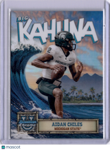 Aidan Chiles 2024 Topps Bowman Chrome U Big Kahuna Michigan State
