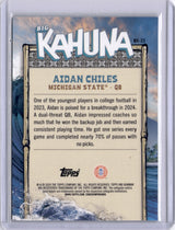 Aidan Chiles 2024 Topps Bowman Chrome U Big Kahuna Michigan State