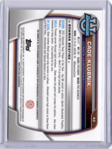 Cade Klubnik 2022 Bowman Chrome University 1st Auto Clemson Tigers