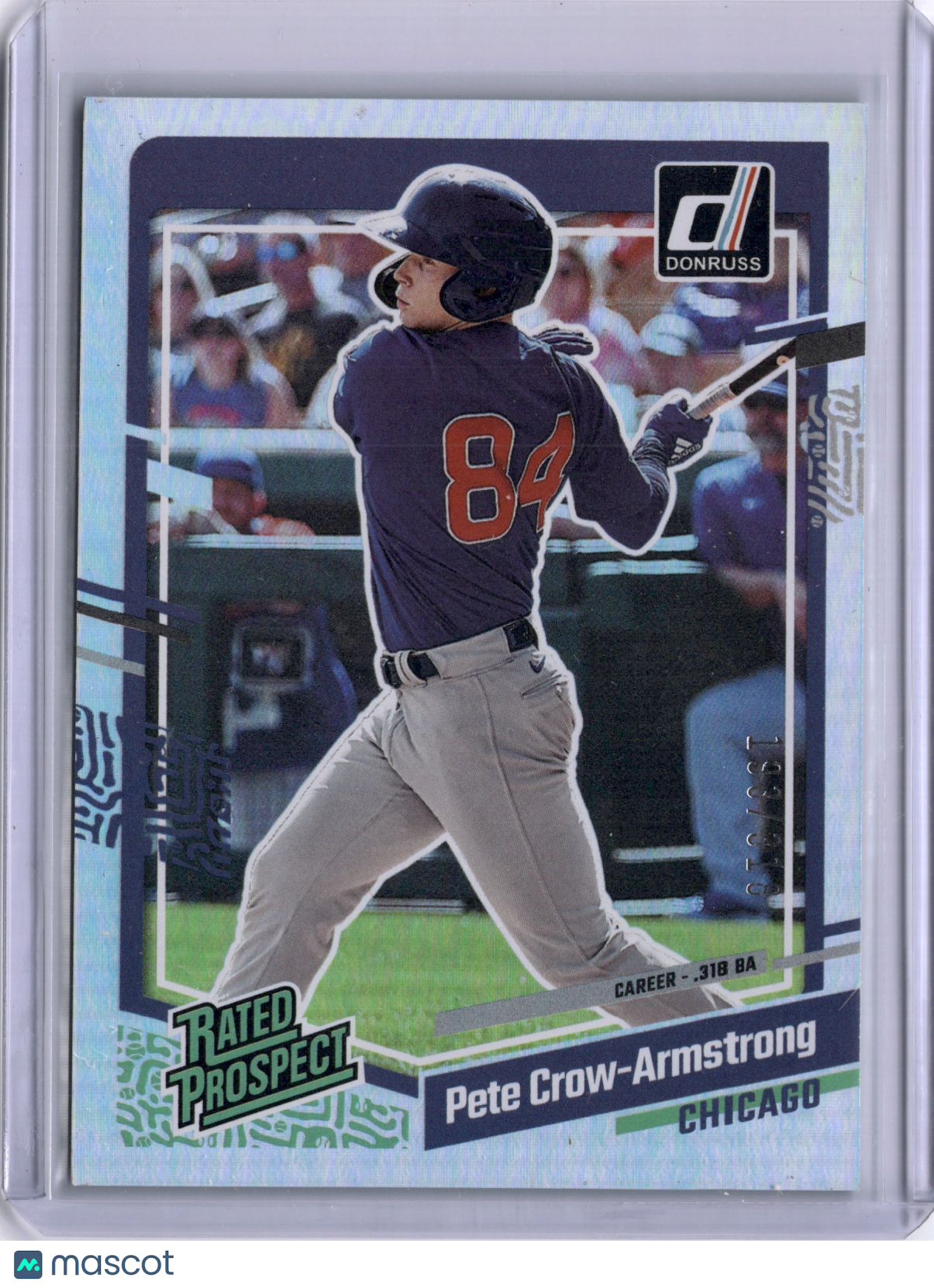 Pete Crow-Armstrong 2023 Donruss Rated Prospect /318 Cubs