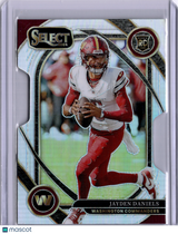 Jayden Daniels 2024 Panini Select Silver Prizm Die Cut Rookie RC Commanders