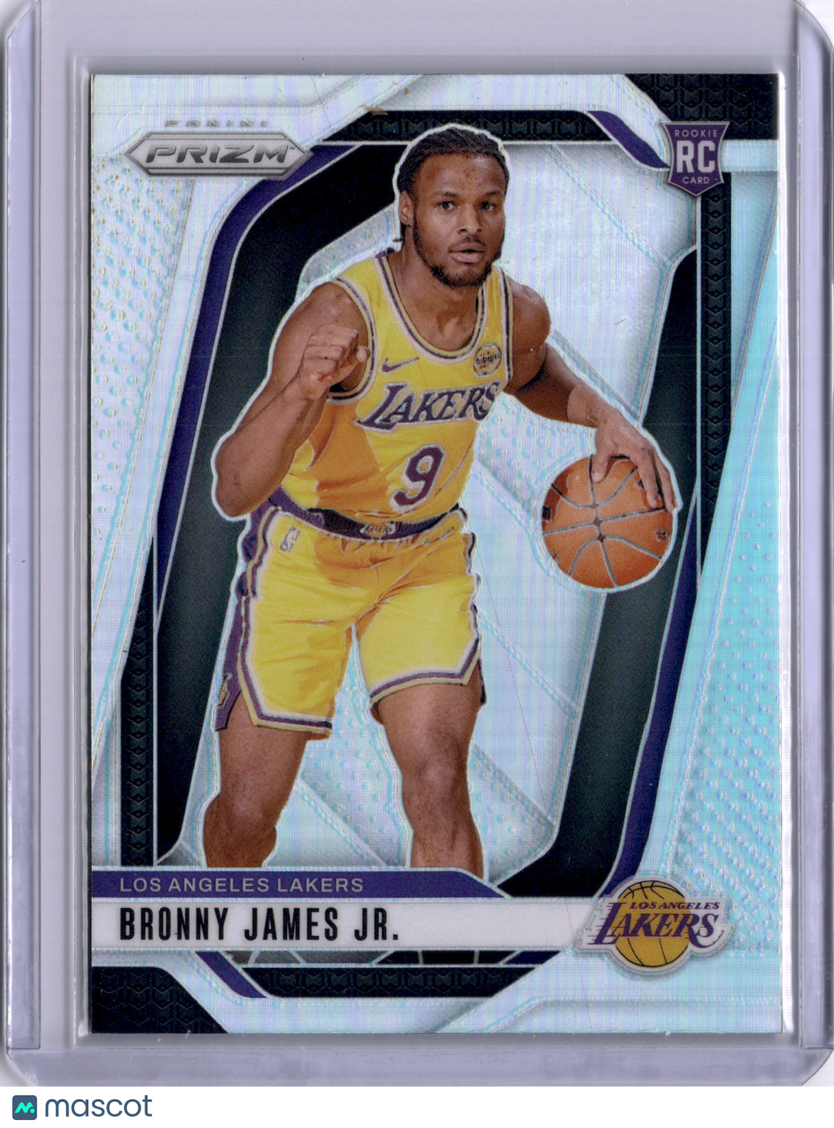 Bronny James Jr 2024 Panini Silver Prizm Rookie RC Lakers
