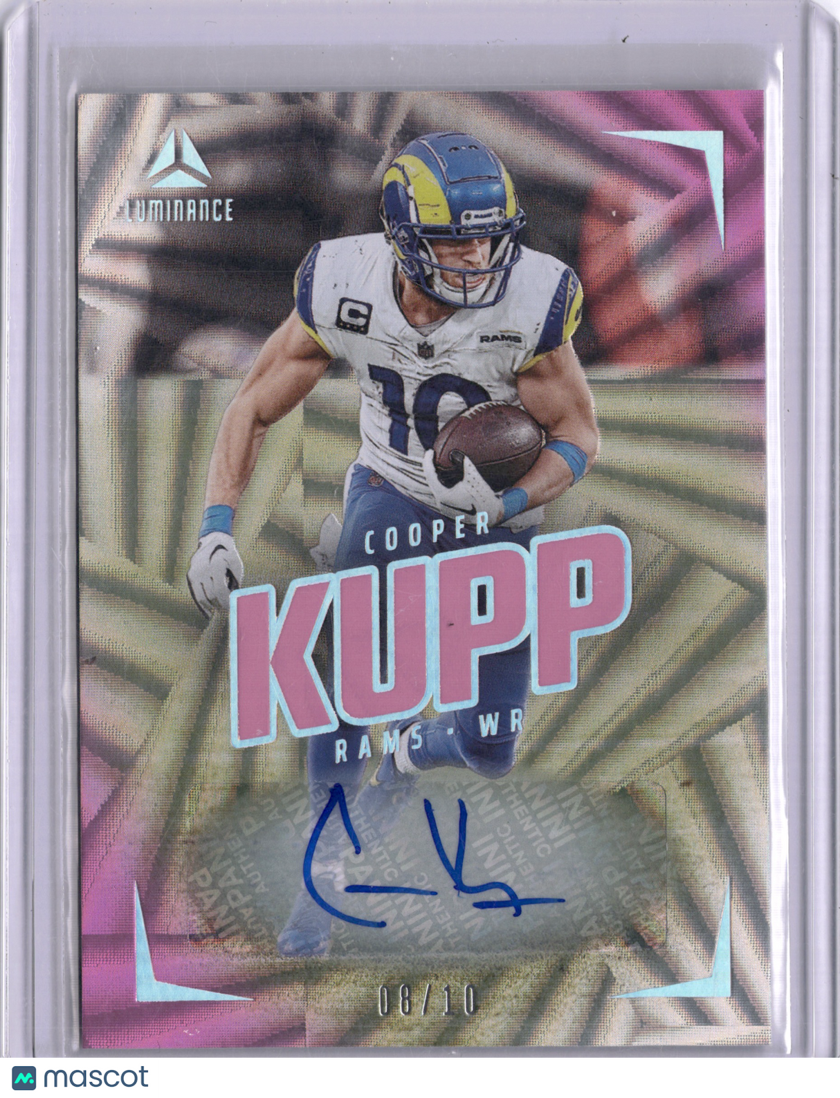 Cooper Kupp 2024 Panini Luminance Pink Auto /10 Rams Seahawks