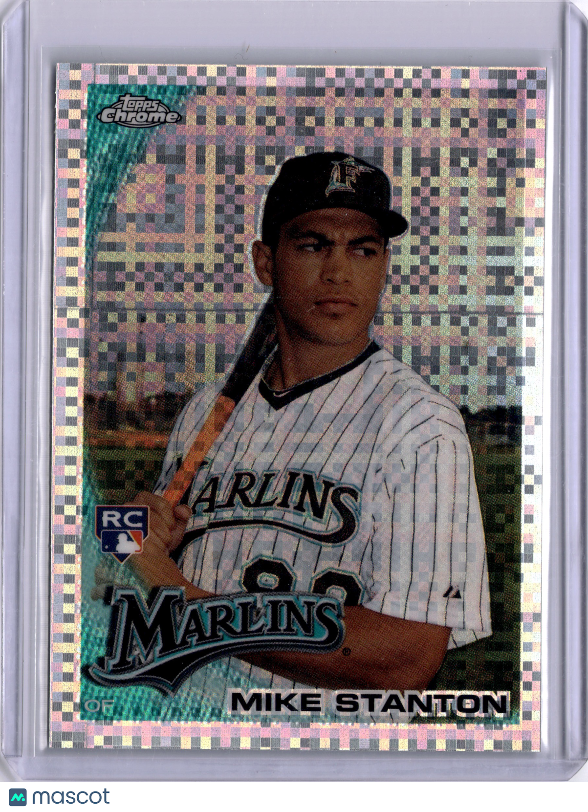 Mike Stanton 2010 Topps Chrome X-Fractor Rookie RC Marlins Yankees