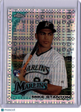 Mike Stanton 2010 Topps Chrome X-Fractor Rookie RC Marlins Yankees