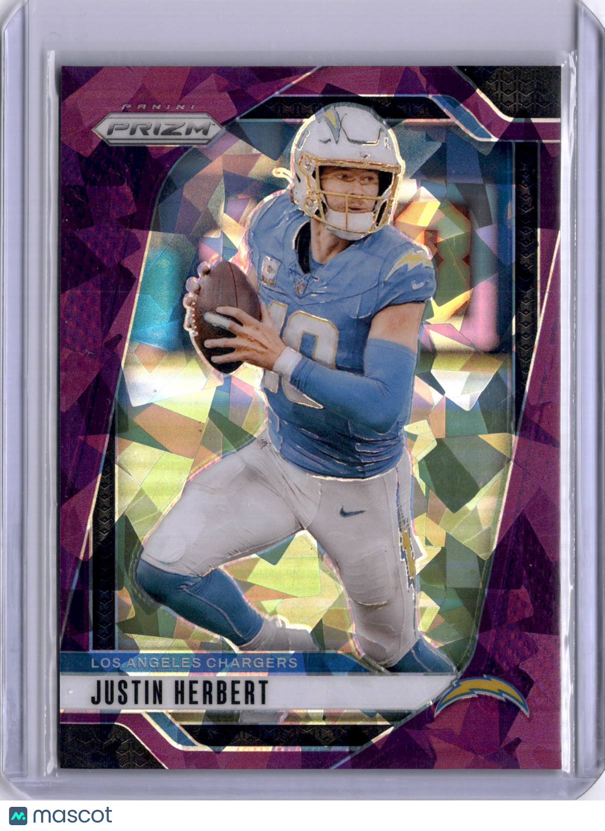 Justin Herbert 2024 Panini Prizm Purple Ice /225 Chargers