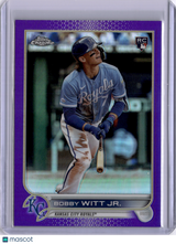 Bobby Witt Jr. 2022 Topps Chrome Purple Refractor Rookie RC Royals