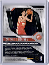 Zaccharie Risacher 2024-25 Panini Prizm Silver Rookie RC Hawks