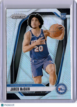 Jared McCain 2024 Panini Prizm Silver Rookie RC 76ers