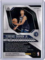 Terrence Shannon Jr 2024-25 Panini Prizm Silver Rookie RC Timberwolves