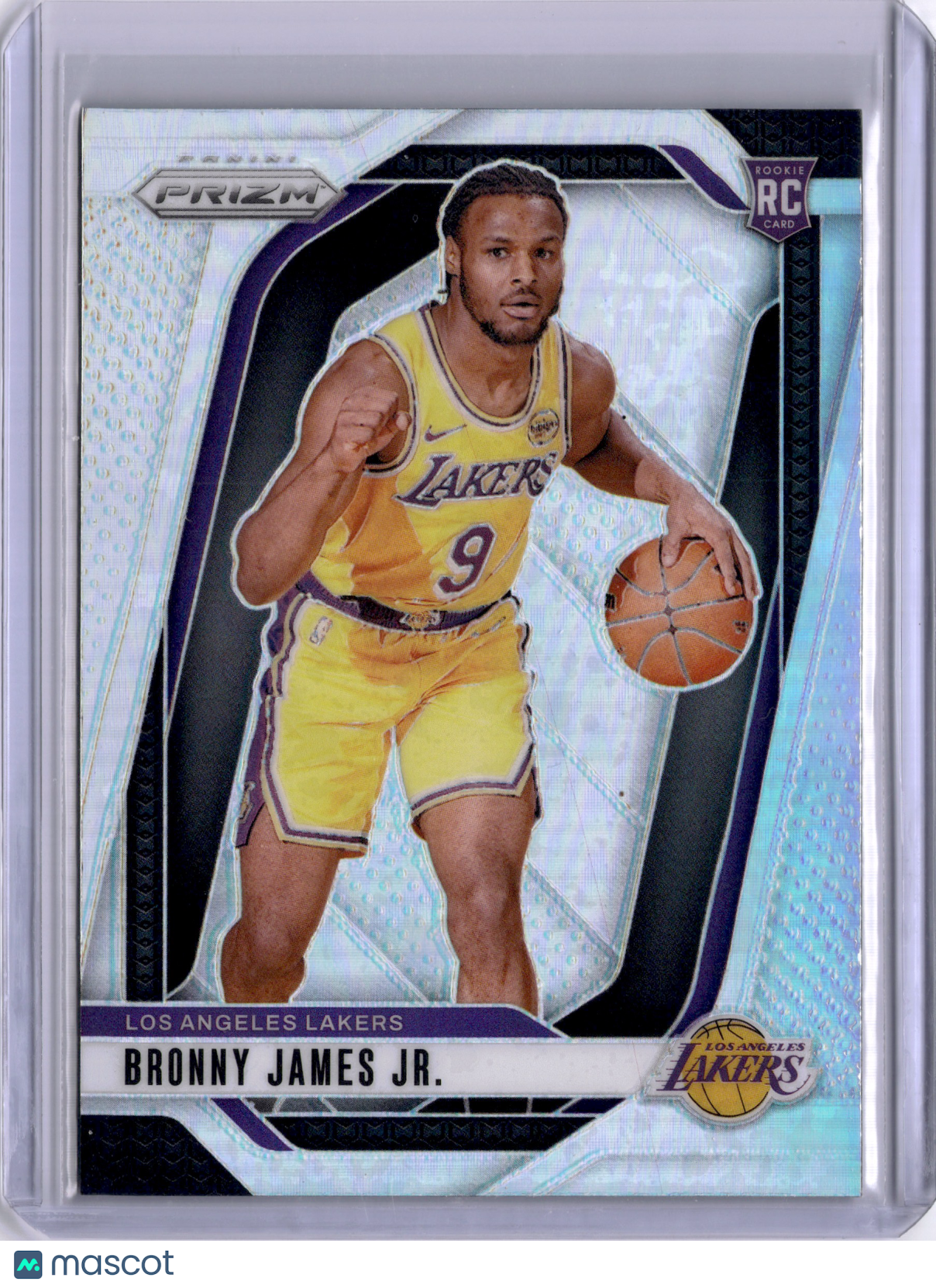 Bronny James Jr. 2024 Panini Prizm Silver Rookie RC Lakers