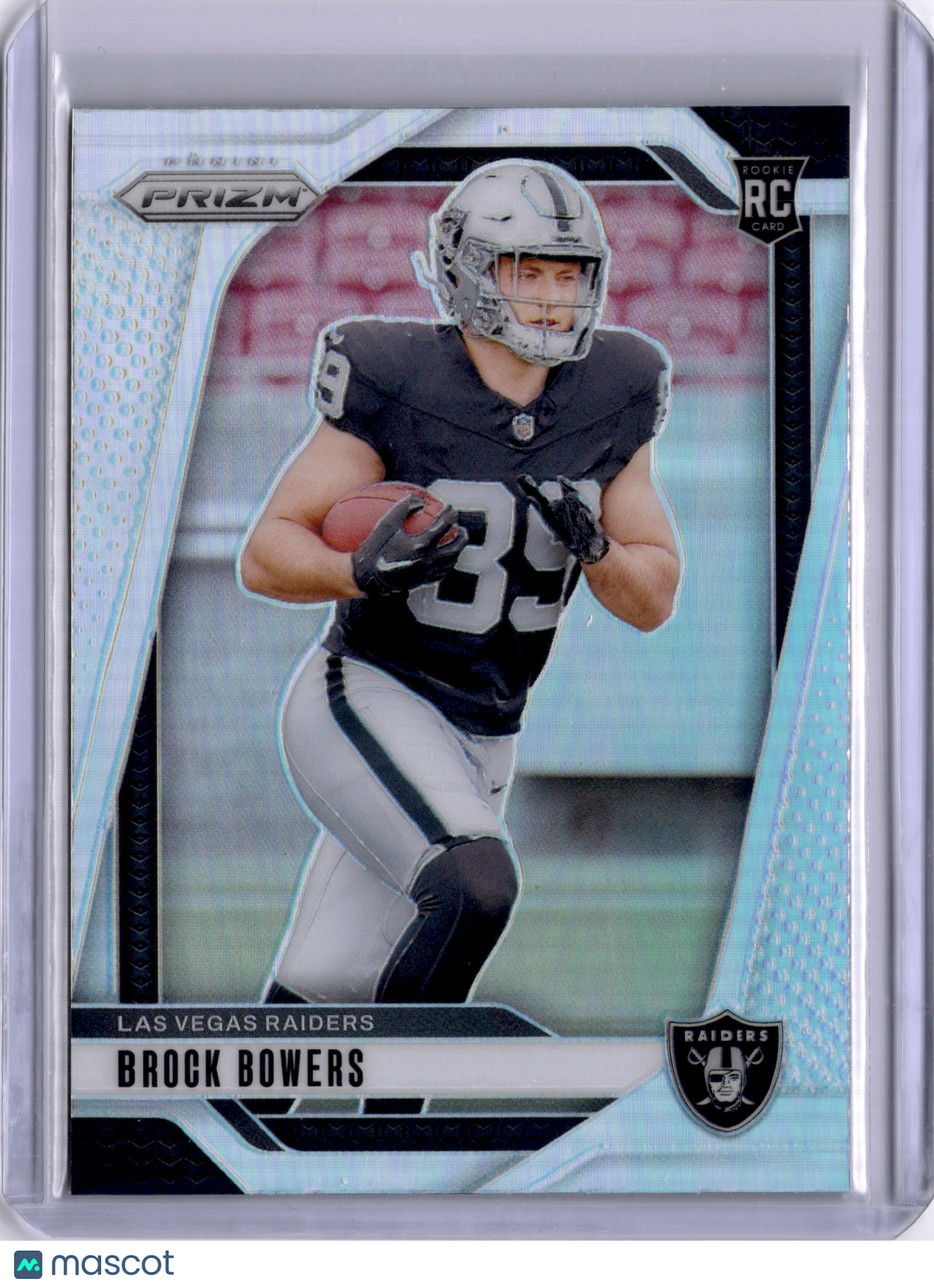 Brock Bowers 2024 Panini Prizm Silver Rookie RC Raiders