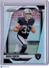 Brock Bowers 2024 Panini Prizm Silver Rookie RC Raiders