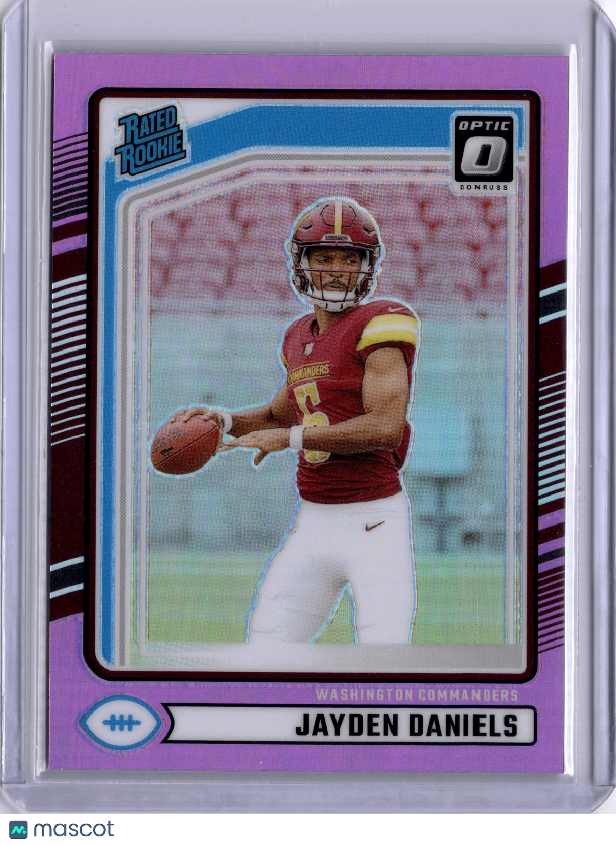 Jayden Daniels 2024 Panini Donruss Optic Pink Rated Rookie RC Commanders