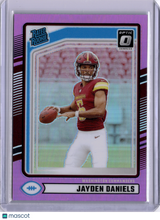 Jayden Daniels 2024 Panini Donruss Optic Pink Rated Rookie RC Commanders