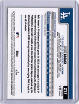 Roki Sasaki 2025 Topps Chrome Negative Refractor Rookie RC Dodgers