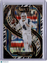 Dak Prescott 2025 Panini Select Premier Level Zebra SP