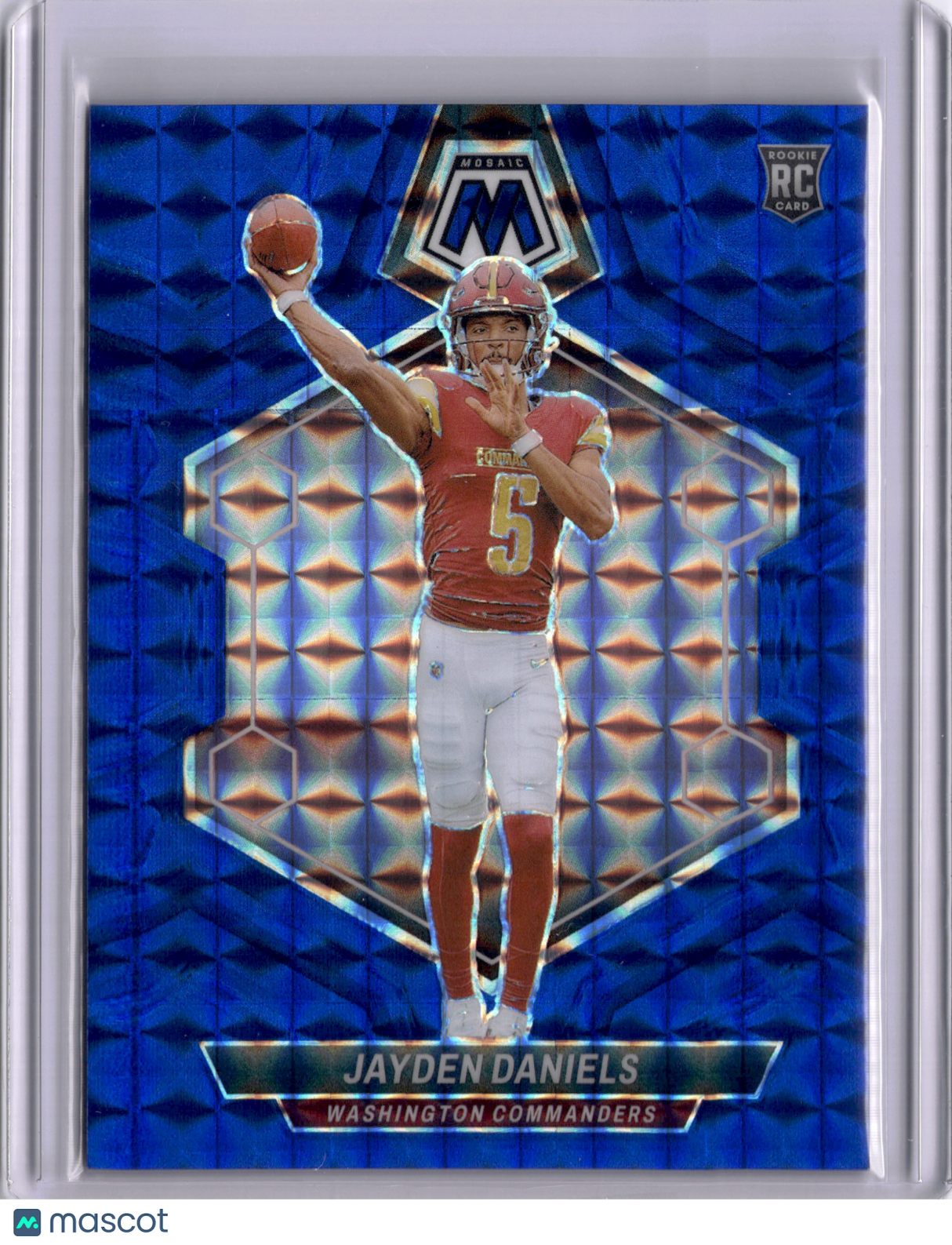 Jayden Daniels 2024 Panini Mosaic Blue /99 Rookie RC Commanders