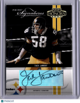 Jack Lambert 2004 Playoff Honors Prime Signatures /25 Auto Steelers HOF