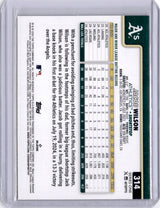 Jacob Wilson 2025 Topps Team Logo Border Rookie RC A's SP