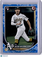 Jacob Wilson 2025 Bowman Blue Pattern /125 Rookie RC