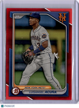 Luisangel Acuna 2024 Bowman Prospects Red Paper 4/5 Mets