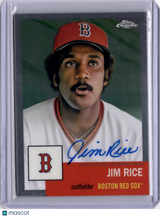 Jim Rice 2022 Topps Chrome Platinum Anniversary On Card Auto Red Sox HOF