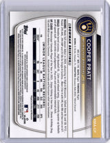 Cooper Pratt 2025 Bowman Chrome Gold Mojo Mega /50 Auto Brewers