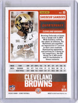 Shedeur Sanders 2025 Panini Score Electric Green Rookie RC /99 Browns
