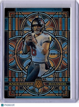 Baker Mayfield 2025 Panini Mosaic Stained Glass Case Hit SP