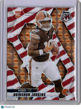 Quinshon Judkins 2025 Panini Mosaic Red White Candy Stripe Rookie RC Browns