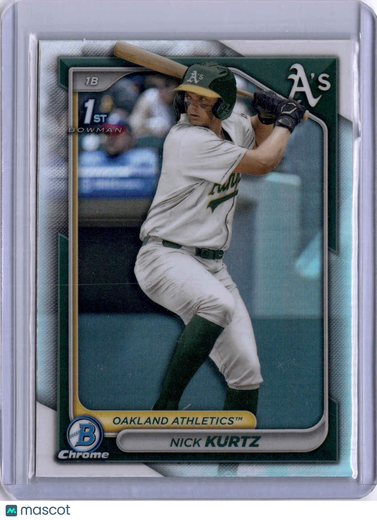 Nick Kurtz 2024 Topps Bowman Draft Chrome 1st Refractor A's