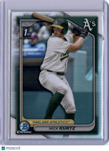 Nick Kurtz 2024 Topps Bowman Draft Chrome 1st Refractor A's