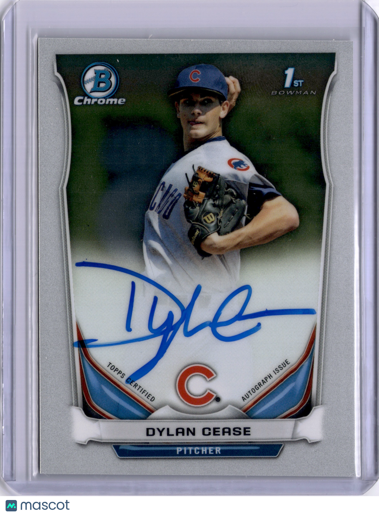 Dylan Cease 2014 Bowman Chrome Draft 1st Auto Cubs