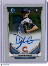 Dylan Cease 2014 Bowman Chrome Draft 1st Auto Cubs