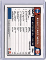 Randy Moss 2008 Topps Chrome Blue Refractor Patriots